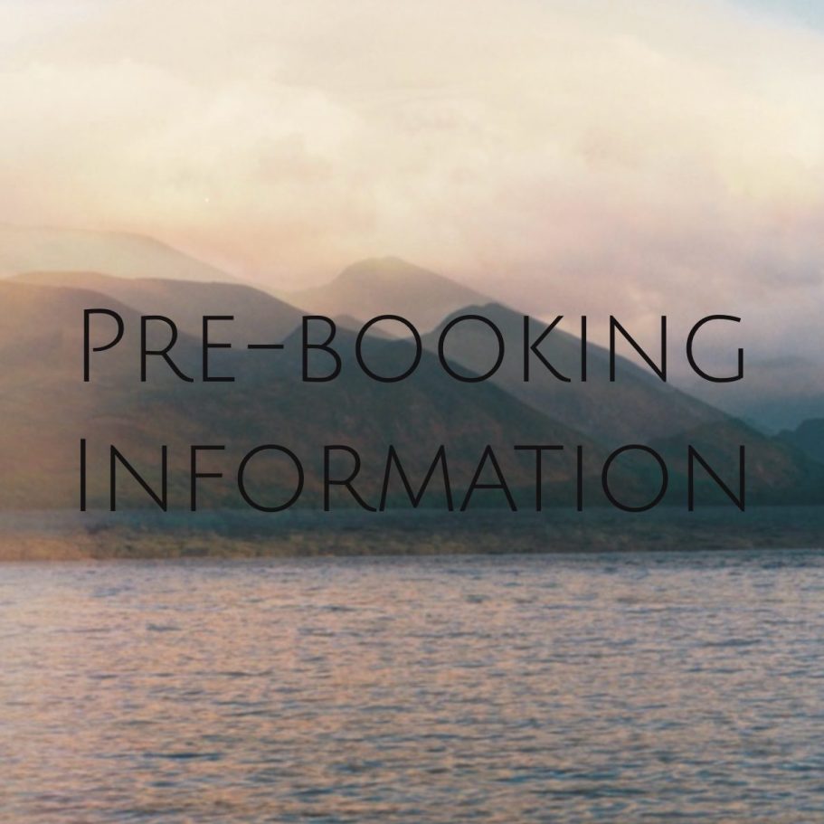 Pre Booking information